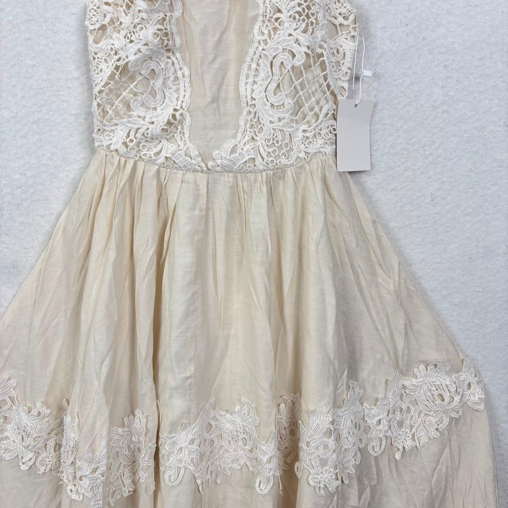 Joyfolie Alondra Maxi Dress Gardenia Crochet Halter 2XS Boho Fairy Wedding - Picture 9 of 16